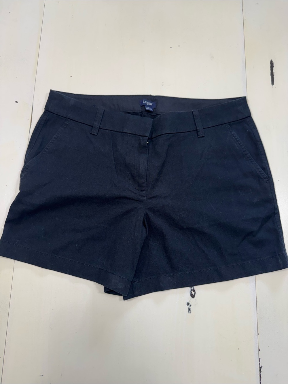 J.Crew Black 100% Cotton Chino Shorts Size 10